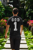 God 1st Jersey Style Tee(Solid Number Logo On Back Of Shirt)