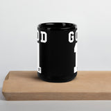 God 1st Black Glossy Mug