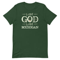 Love God Love Michigan Sunrise T-Shirt