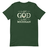 Love God Love Michigan Sunrise T-Shirt