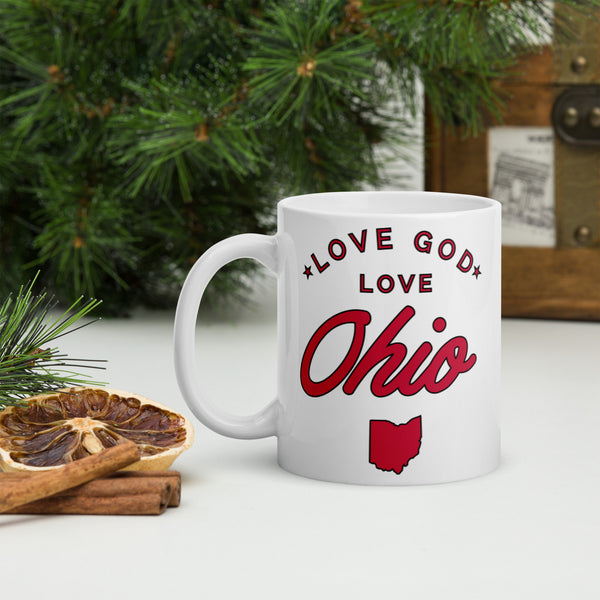 Love God Love Ohio With State Logo