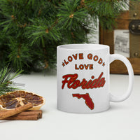 Love God Love Florida With State Logo