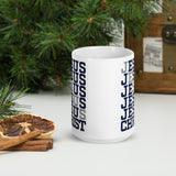 Power In The Name Of Jesus Mug-Navy/Gray Logo