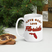 Love God Love Florida With State Logo