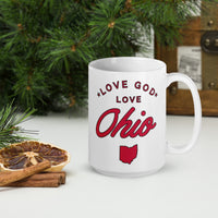 Love God Love Ohio With State Logo