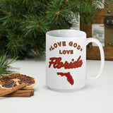 Love God Love Florida With State Logo